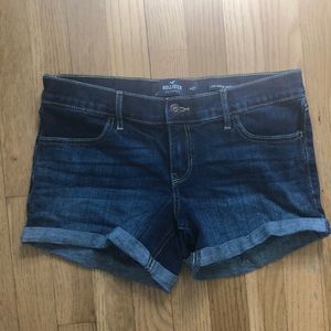 Blue denim Hollister jean shorts